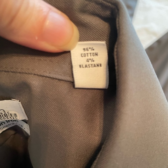 Calvin Klein Charcoal grey Dress Shirt infinite non iron 32/33 long sleeve slim - Picture 6 of 6